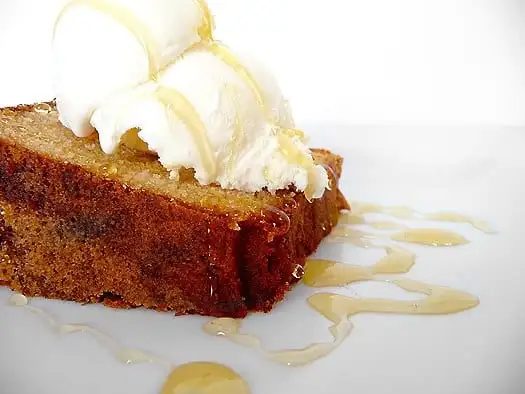 Honey-Vanilla Sour Cream Pound Cake