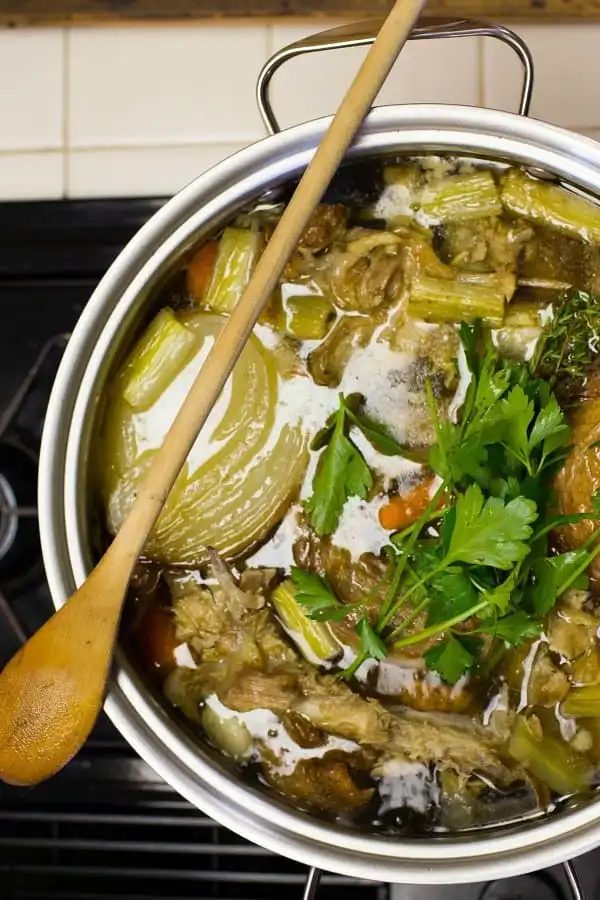 From-scratch Turkey Stock