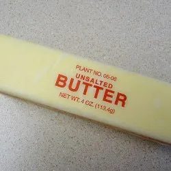 Stick of unsalted butter.
