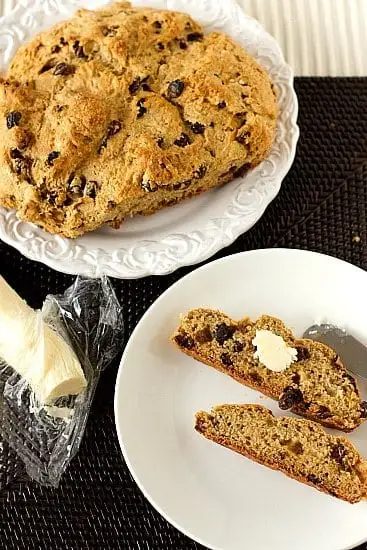 Irish Whiskey Soda Bread, served with Irish Whiskey Butter