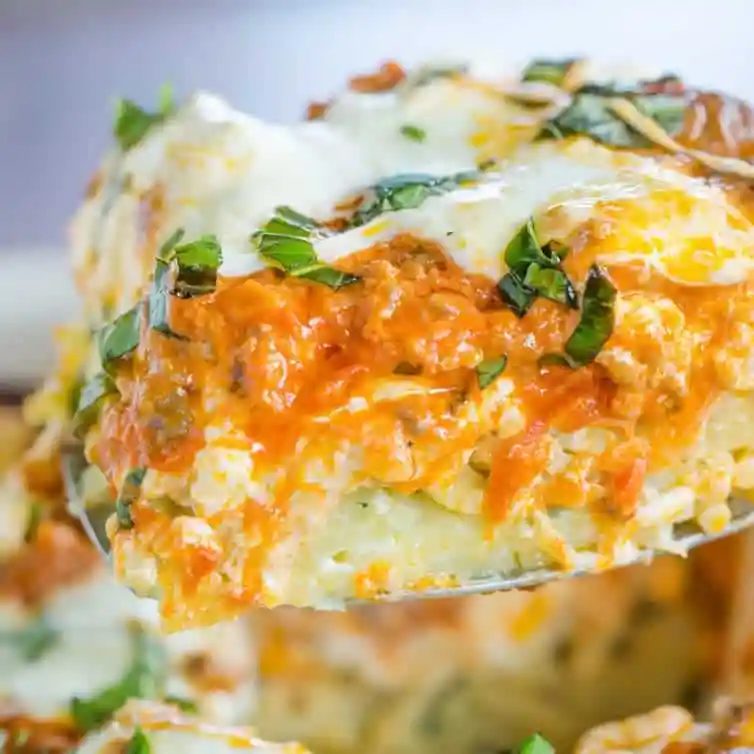 An Italian spin on traditional Greek pastitsio with layers of pasta, meat, cream sauce, and cheese. A rich recipe reliable for company!