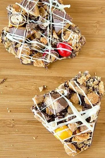 Leftover Halloween Candy Bark