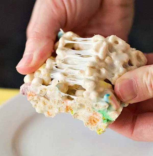 Lucky Charms Marshmallow Cereal Treats for St. Patrick's Day! |