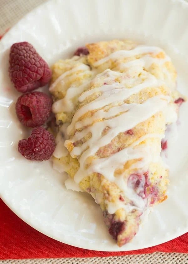 Meyer Lemon-Raspberry Scones