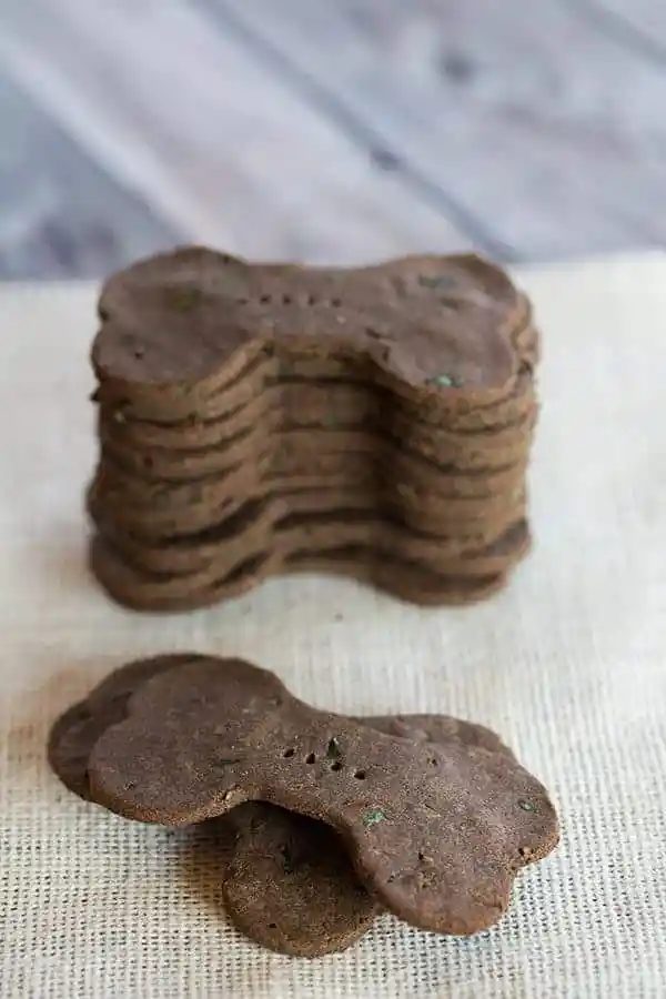 Mint Buckwheat Dog Biscuits [Happy 9th Birthday Einstein!]