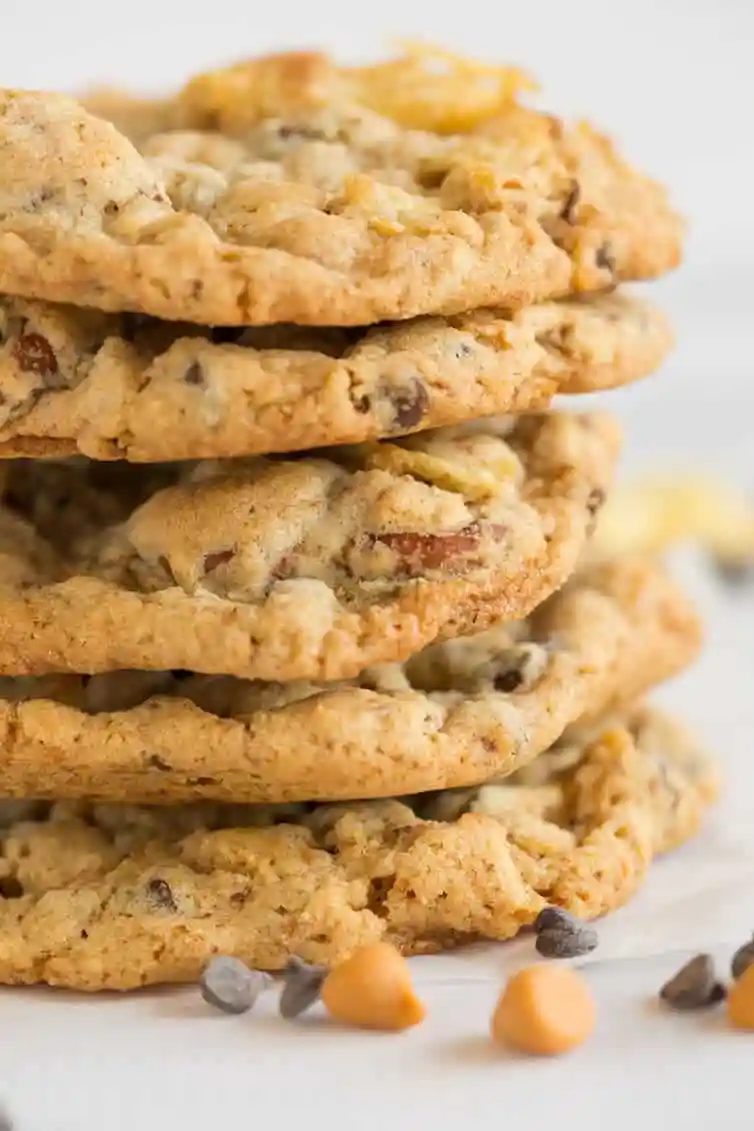 A stack of the famous compost cookies from Momofuku Milk Bar.