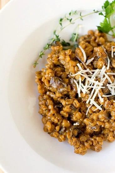 Mushroom Barley Risotto