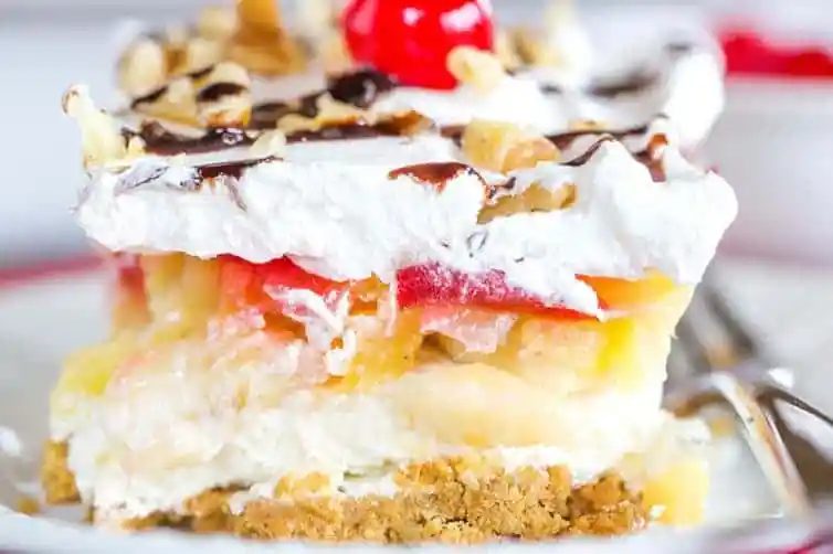 No Bake Banana Split Dessert