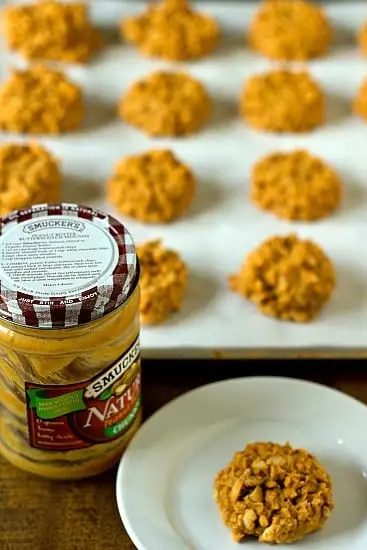 No-Bake Peanut Butter Butterscotch Crisp Cookies