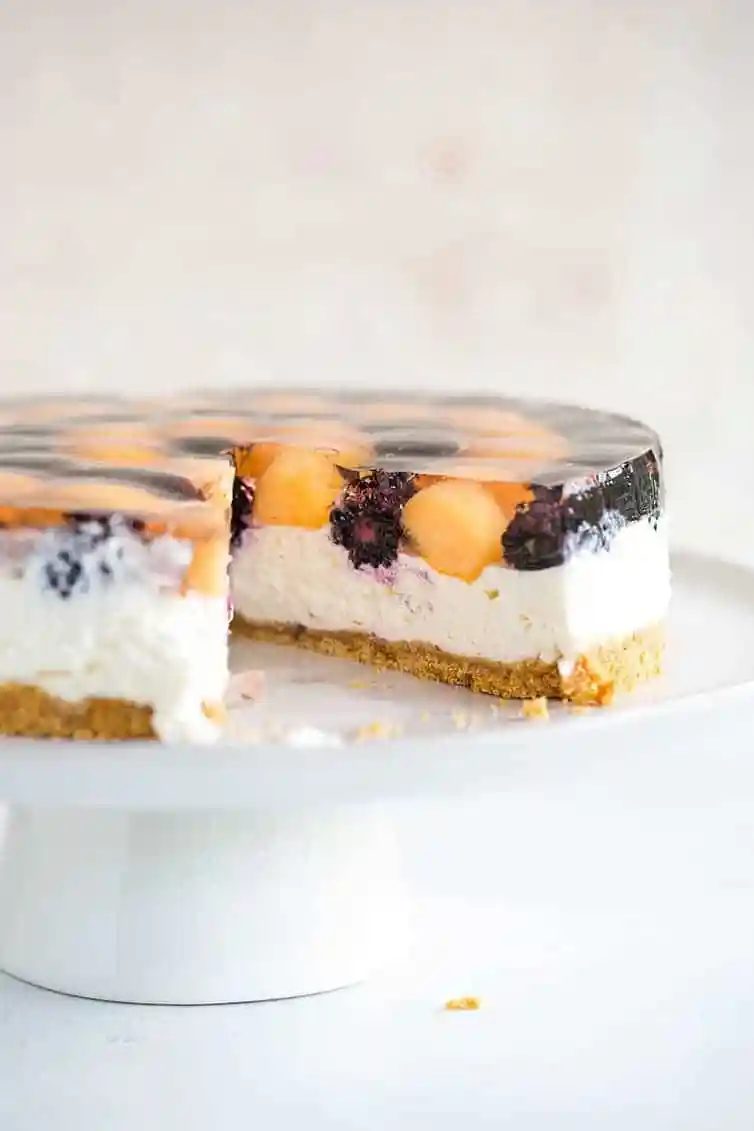 No Bake Rosé Cheesecake