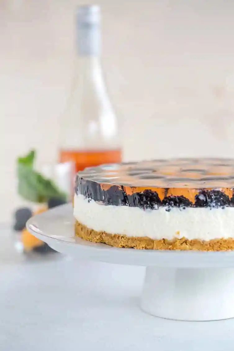 No Bake Rosé Cheesecake