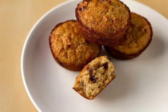 Oatmeal Muffins, served with Dates, Cranberries and Pecans