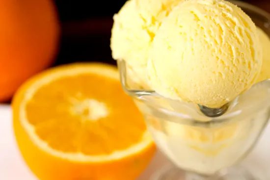 Fresh Orange Sherbet