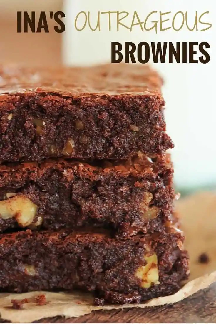 Ina’s Outrageous Brownies