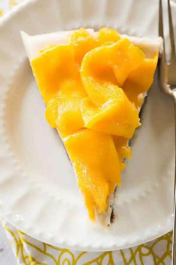 No-Bake Coconut-Mango Cheesecake