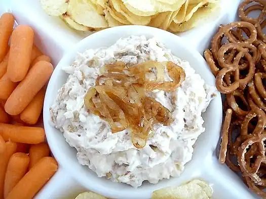 Pan-Fried Onion Dip