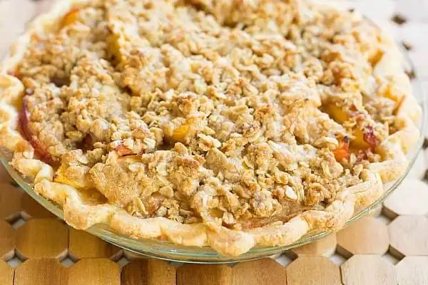 Peach Crumble Pie