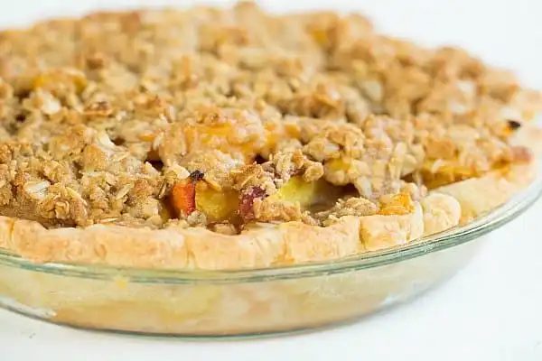 Peach Crumble Pie