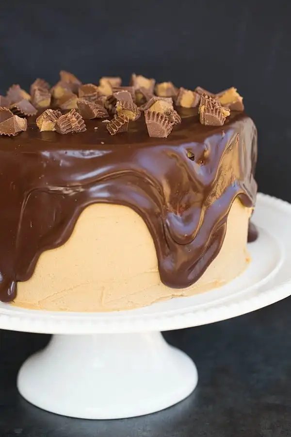 Peanut Butter Cup Overload Cake | #recipe