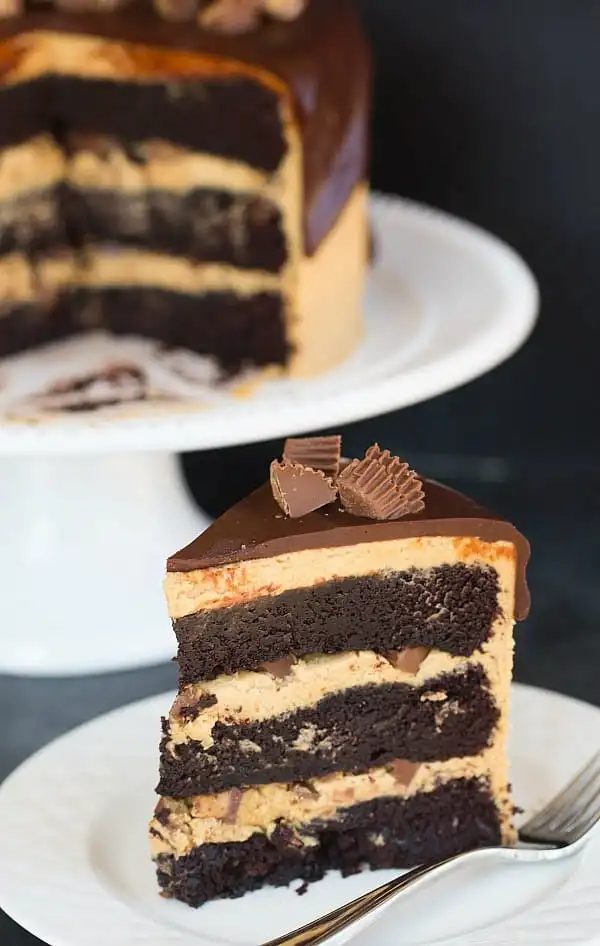 Peanut Butter Cup Overload Cake | #recipe