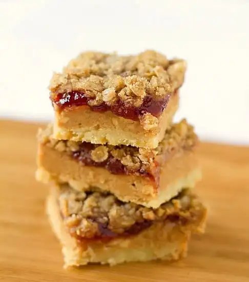 Peanut Butter and Jelly Pie Bars