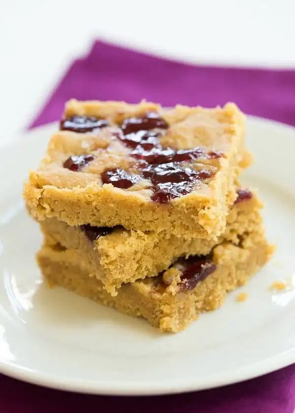 Peanut Butter & Jelly Cookie Bars
