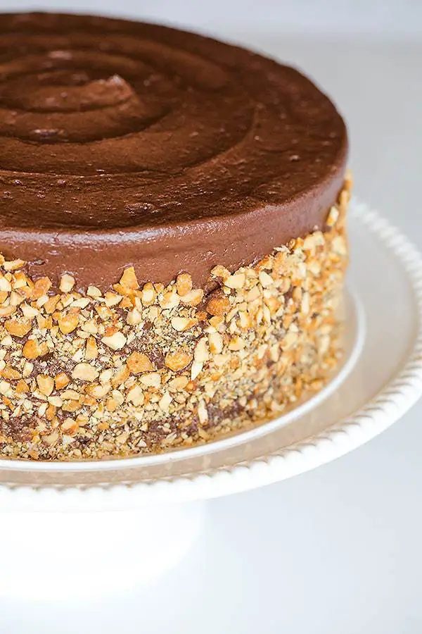 Peanut Butter Layer Cake plus Chocolate Frosting