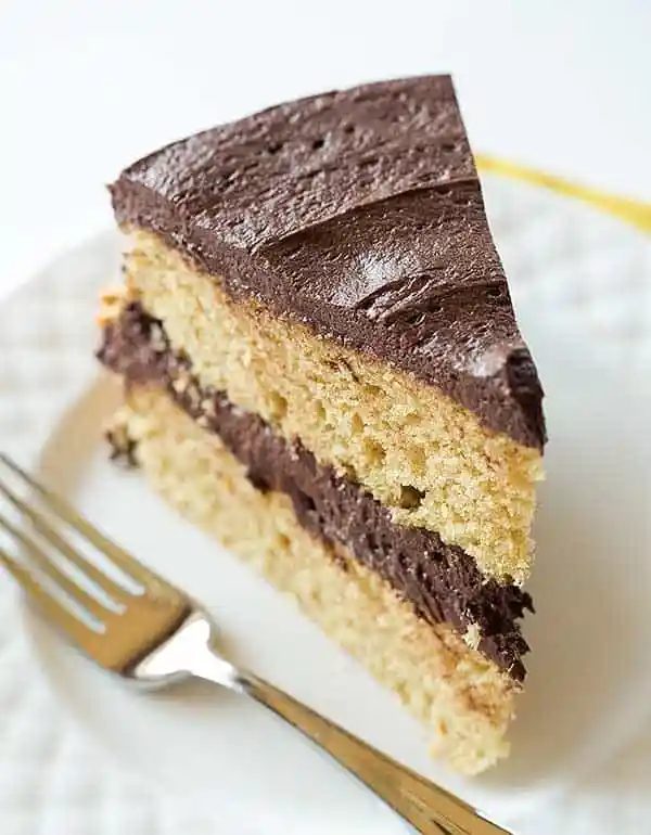 Peanut Butter Layer Cake plus Chocolate Frosting