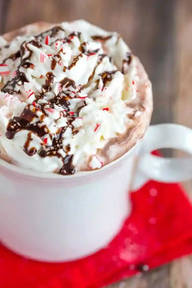 Peppermint Bark Hot Chocolate is A straightforward way to put a from-scratch spin on your favorite hot chocolate mix and a standby peppermint bark!