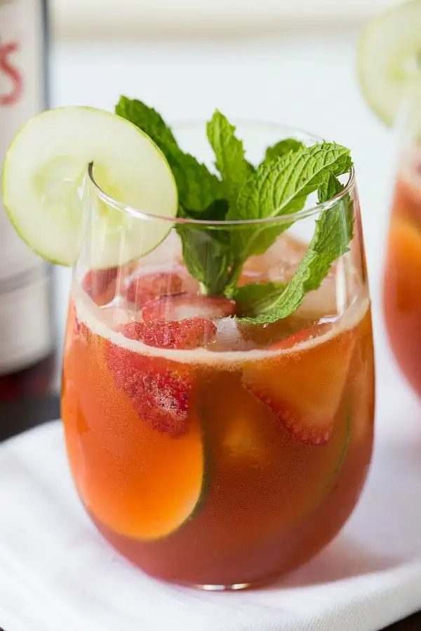 Strawberry Pimm’s Cup Cocktail
