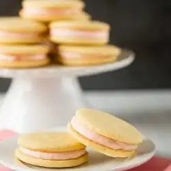 Pink Grapefruit Sandwich Cookies