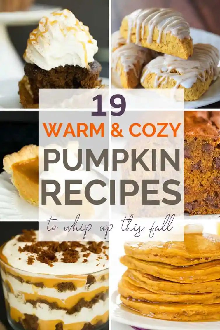 A collage of pumpkin recipes with text overlay
