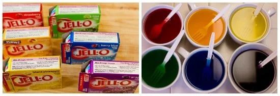 Rainbow Ribbon Jello