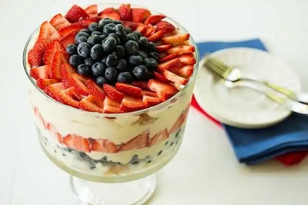 Red, White & Blue Berry Trifle by Yawzu ::