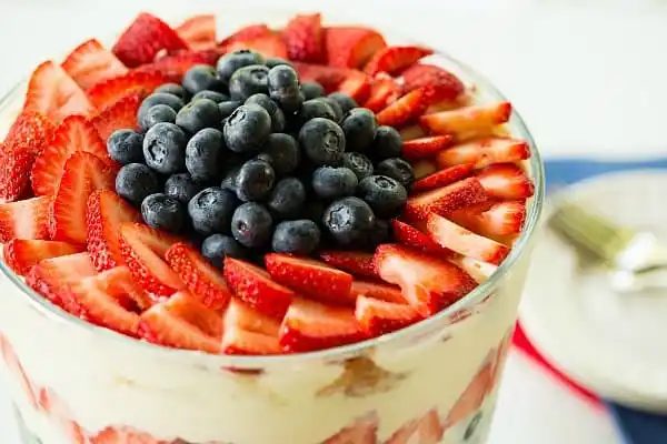 Red, White & Blue Berry Trifle by Yawzu ::