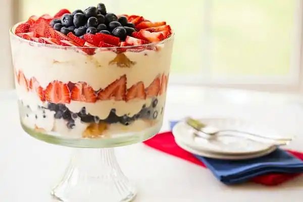 Red, White & Blue Berry Trifle by Yawzu ::