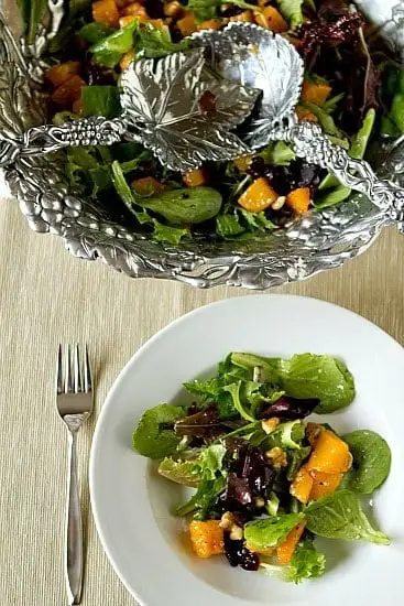 Roasted Butternut Squash Salad plus Warm Cider Vinaigrette
