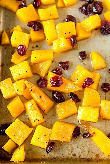 Roasted Butternut Squash Salad plus Warm Cider Vinaigrette