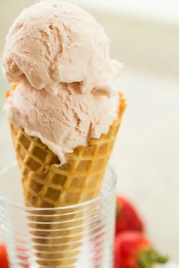 Strawberry & Buttermilk Ice Cream, roasted