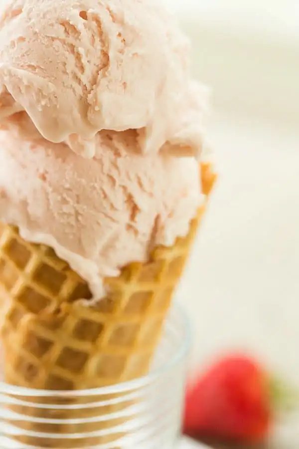 Strawberry & Buttermilk Ice Cream, roasted