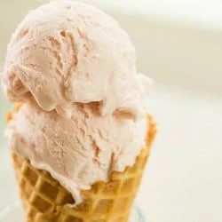Strawberry & Buttermilk Ice Cream, roasted