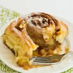 Salted Caramel Apple Cinnamon Rolls
