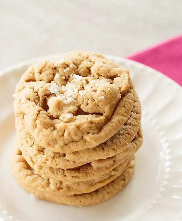 Salted Peanut Butter-Butterscotch Chip Cookies