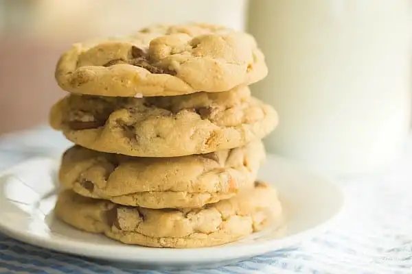 Salted Peanut Butter Cup Chocolate Chip Cookies