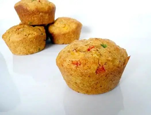 Savory Corn & Pepper Muffins