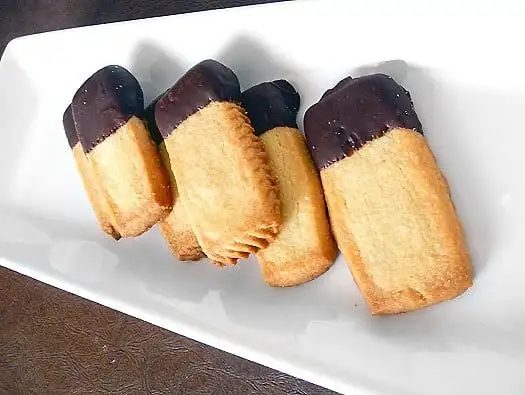 Chocolate-Dipped Shortbread Cookies