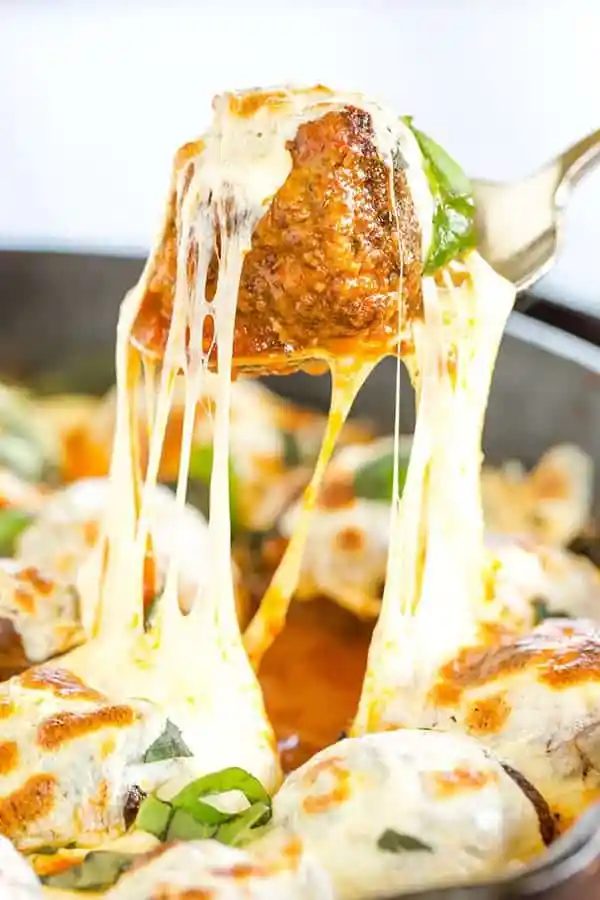 Skillet Meatball Parm
