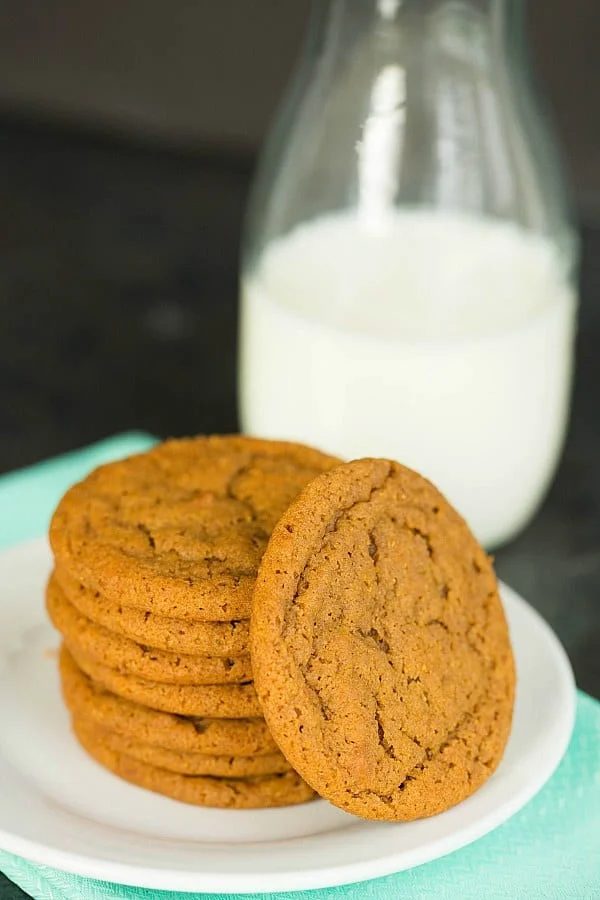 Soft and Chewy Gingersnap Cookies