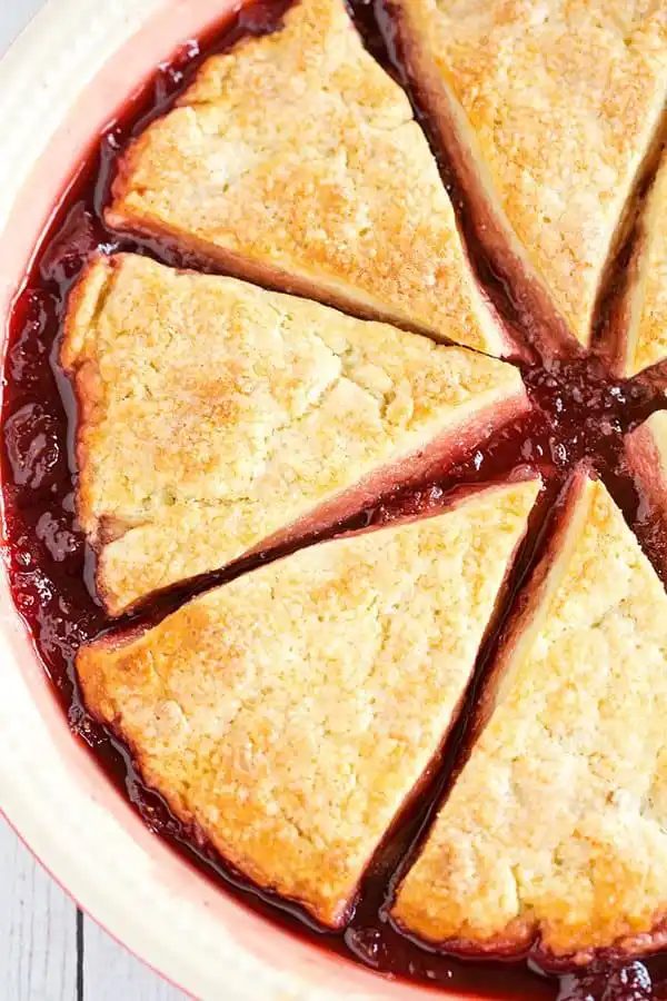 Strawberry Biscuit-and-Jam Cobbler