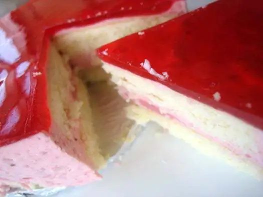Strawberry Mirror Cake